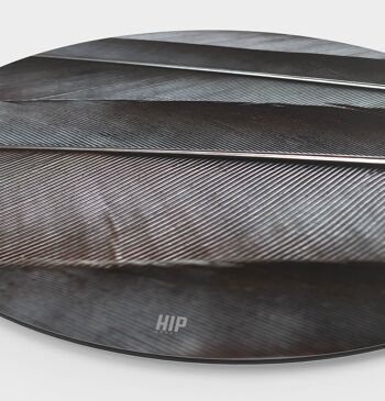 HIP ORGNL® Plumes de Corbeau Rondes - Ø 120 cm 2