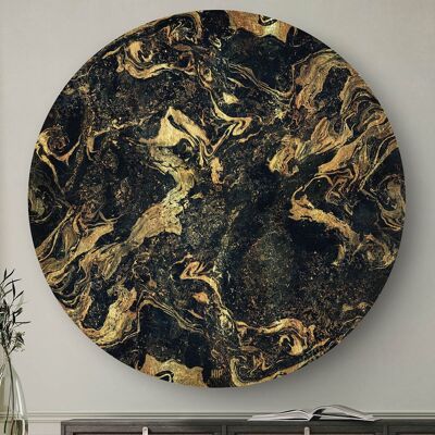 HIP ORGNL® Nero Gold Marble Round - Ø 80 cm