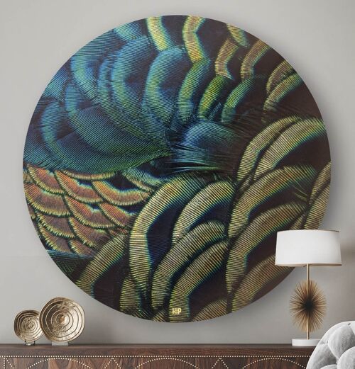 HIP ORGNL® Peacock Feathers Round - Ø 140 cm