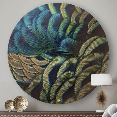 HIP ORGNL® Peacock Feathers Round - Ø 80 cm