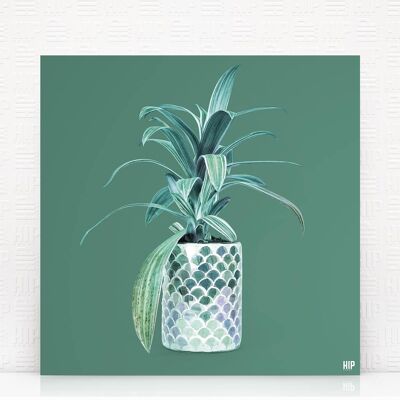 HIP ORGNL® Casablanca - 100 x 100 cm, Verde oscuro