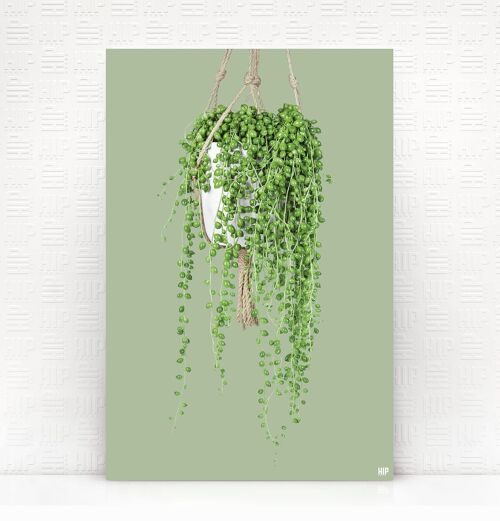 HIP ORGNL® Pearls Rope - 40 x 60 cm, Olijfgroen