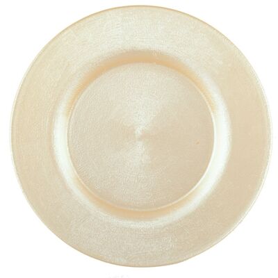 Assiette plate vanille