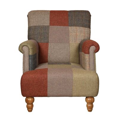 Chesterfield Harris Tweed Bouvardia Patchwork Harlequin fauteuil | 6 - 8 weken levertijd