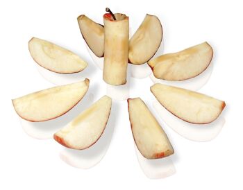 Éplucheur de pomme en acier inoxydable, épluche, épépine et tranche la pomme en quelques secondes 7