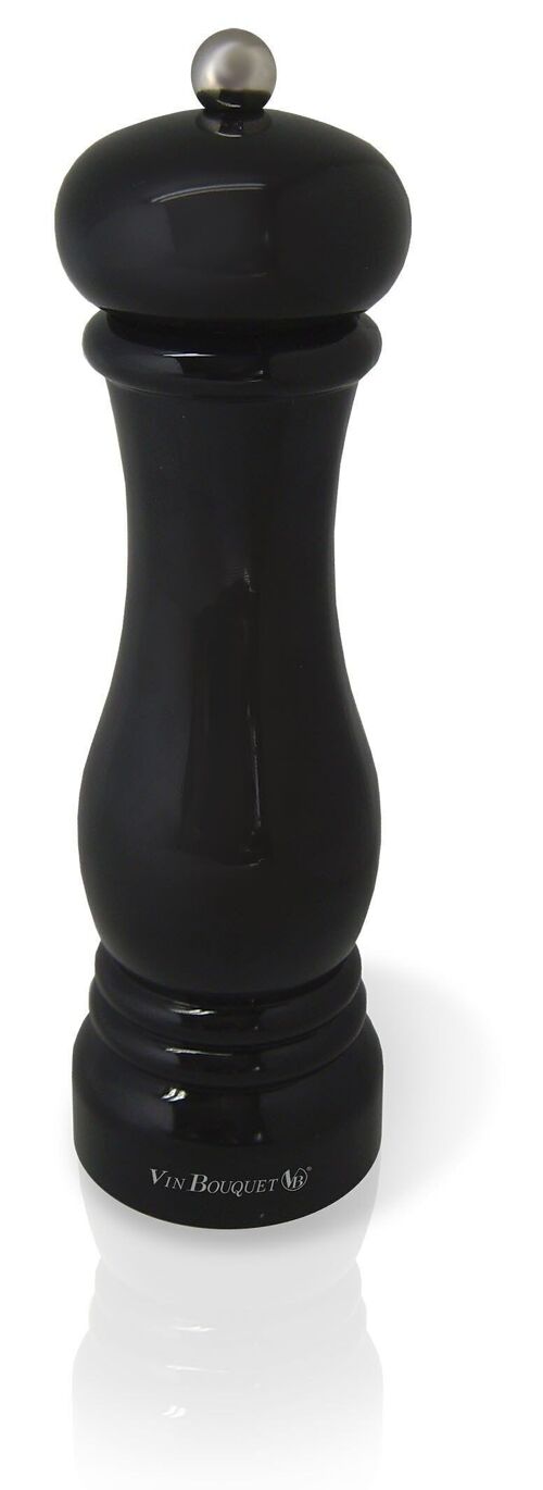 Molinillo, Acero Inoxidable, Negro, 24.3 x 7 x 7 cm