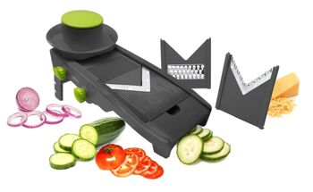 Mandoline V-Cut, coupes multiples par cueilleur manuel, coupe-fruits et légumes 4