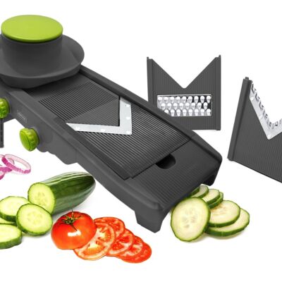 V-Cut Mandoline, Multiple Cuts by Manual Picker, Fruit and Vegetable Cutter