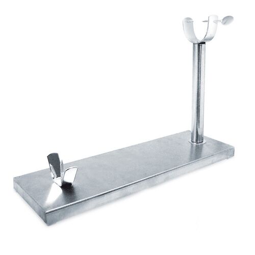 Jamonero Inoxidable con Base Antideslizante con Cuchillo Soporte para Jamón, Metal, Acero INOX