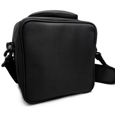 Black lunch bag 2 pockets