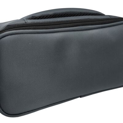 Lunch Bag Gray Rectangular Lunch Box Thermal Bag Individual Food Holder, 1 Pocket, Resistant Fabric, Hermetic