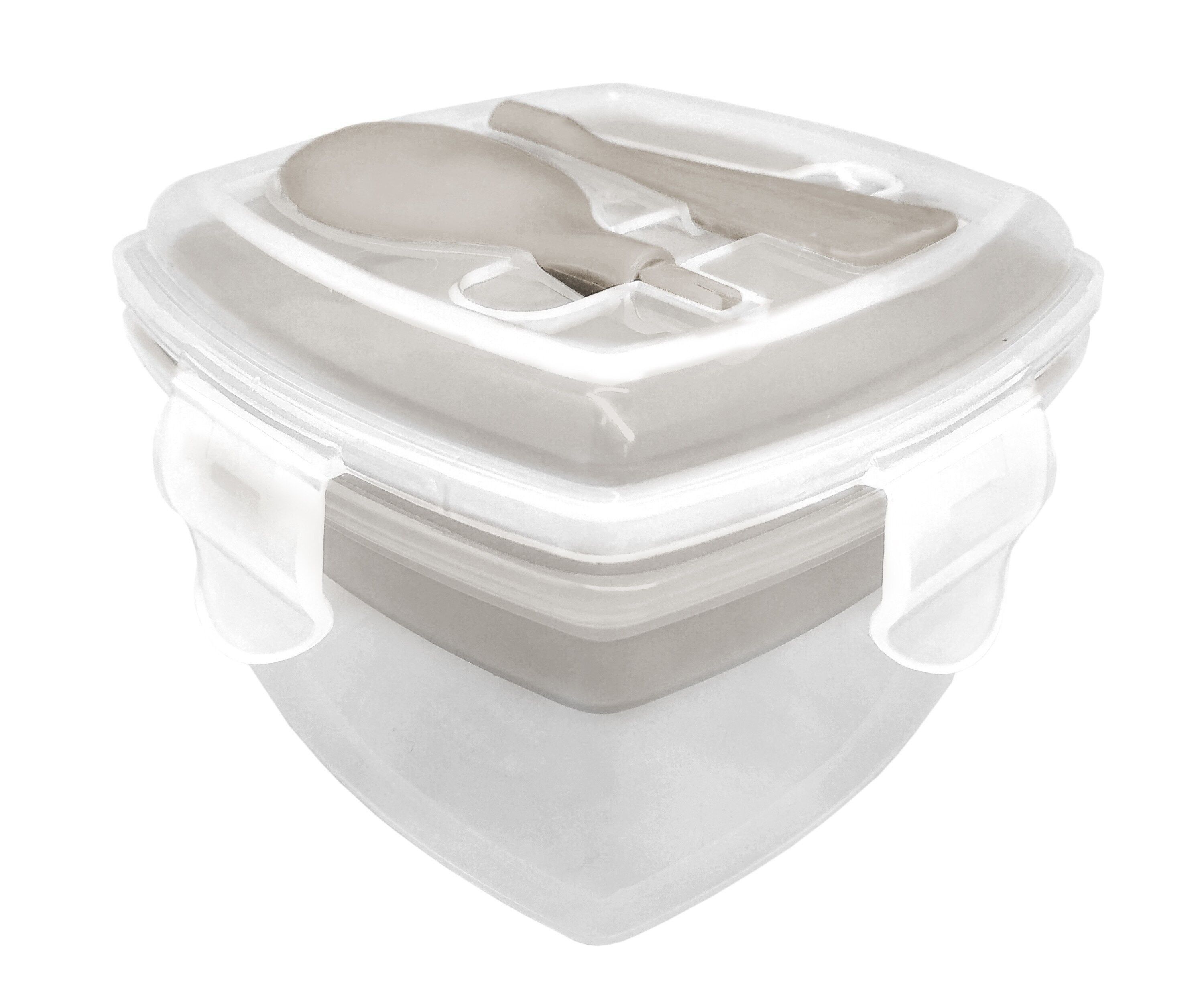 Tupper Yogurt + Cereali Contenitore ermetico per dessert con cucchiaio, acciaio inossidabile, unico