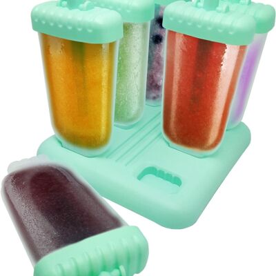 Plastic ice cream mold 6 units