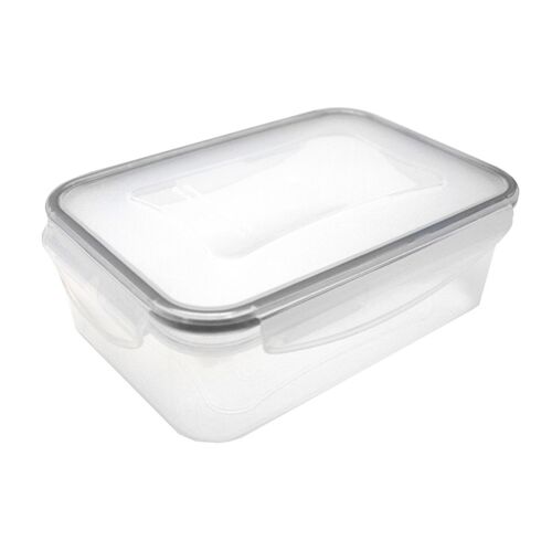 Recipiente hermético 1,2l, recipiente hemético Grande, Conservador de Alimentos, PP y Silicona, 1200 ml