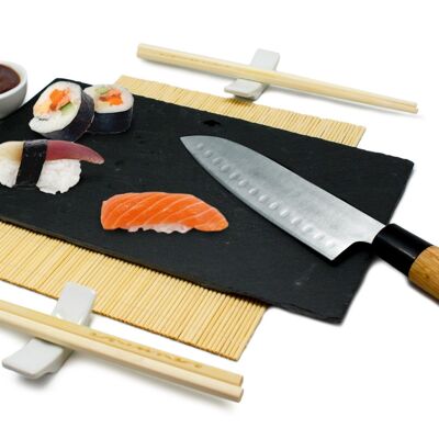 Sushi Set, Black / Silver