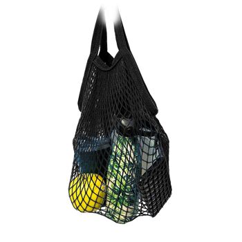 Sac cabas filet réutilisable Noir 4