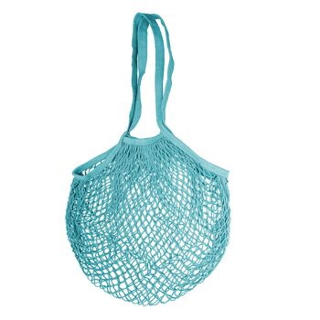 Sac filet réutilisable pour courses Bleu 3