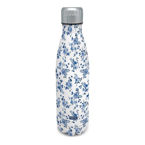 Botella de doble pared de acero inoxidable: Flores