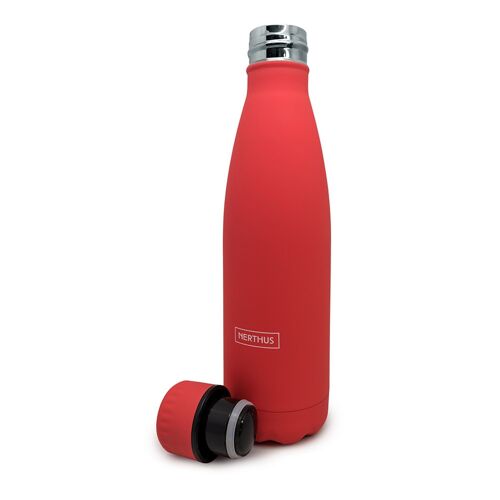 Botella de doble pared de acero inoxidable: Coral