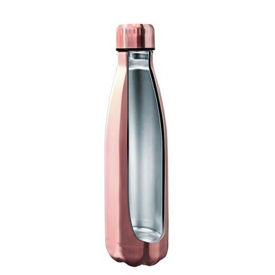 Bouteilles à double paroi en acier inoxydable - 500 ml, or rose