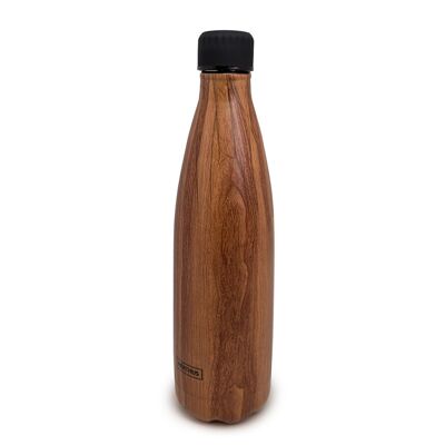 Double Wall Stainless Steel Bottles - 750 ml, Wood