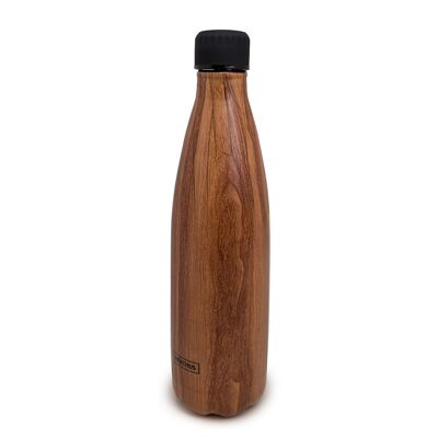 Botellas de Doble Pared de Acero inoxidable - 750 ml, Madera