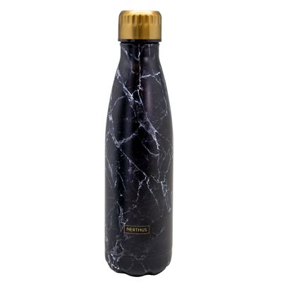 Stainless Steel Double Wall Bottles - 500 ml, Black Marble