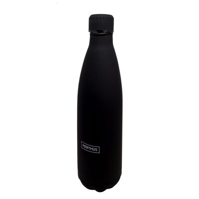 Doppelwandige Edelstahlflaschen - 750 ml, Schwarz