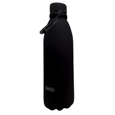 Doppelwandige Edelstahlflaschen - 1500 ml, Schwarz
