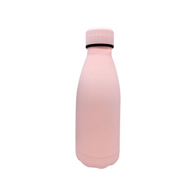 Bottiglie a doppia parete in acciaio inox rosa pastello 350 ml