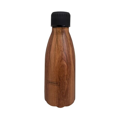 Botellas Doble Pared Acero Inoxidable Madera 350 ml