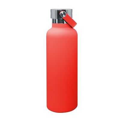 Sport Bottles with Double Wall Handle Stainless Steel Coral 750 ml