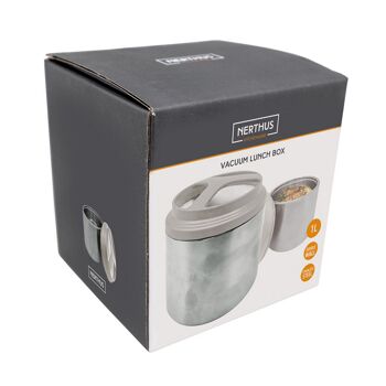 Thermos à double paroi en acier inoxydable de 1 litre pour solides 4