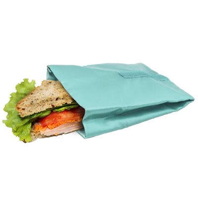 Sac à sandwich réutilisable turquoise