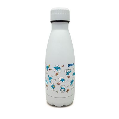 Smurfs bottle WHITE 350ml double wall
