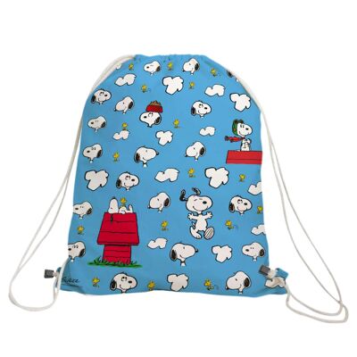 Snoopy Backpack, Rope Closure, Interior Zip Pocket, Light and Resistant