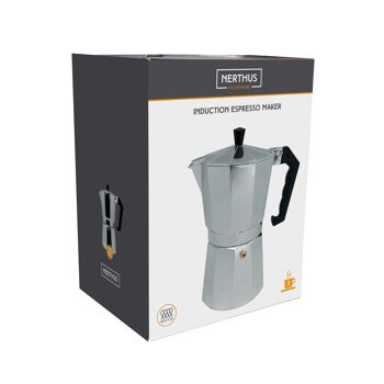 Cafetière italienne à induction 3 tasses 4