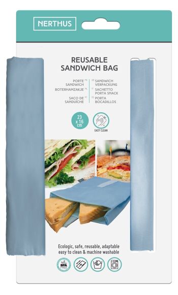 Porte-sandwich xl bleu 6