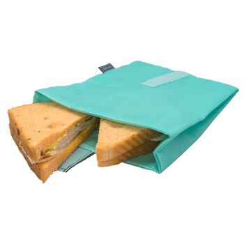 Porte-sandwich xl turquoise 1