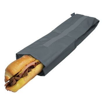 Porte-sandwich baguette gris 5