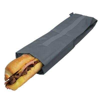 Porta bocadillo baguette gris