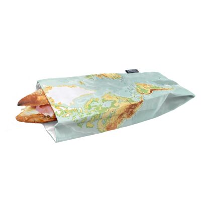Map sandwich bag