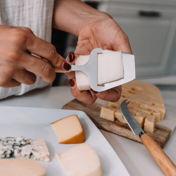 Ensemble de Couverts à Fromage en Acier Inoxydable - Bois 9