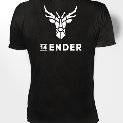camiseta 14 Ender® logo clásico negro