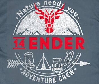 14Ender® La nature a besoin de vous T-shirt ardoise foncé 2