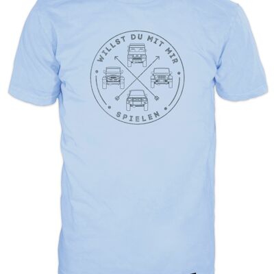 T-shirt 14Ender® 4 Wheeling azzurra