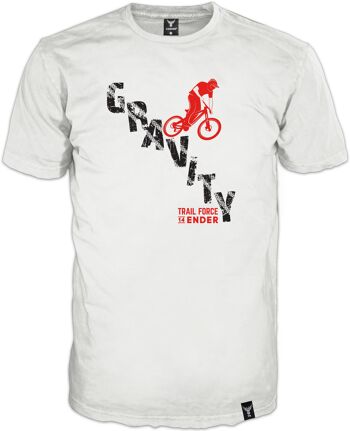 T-shirt 14Ender® Gravity Design, Blanc 1