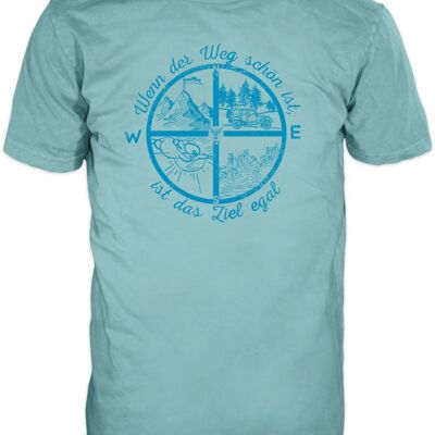 14Ender® Compass T-Shirt Light Blue