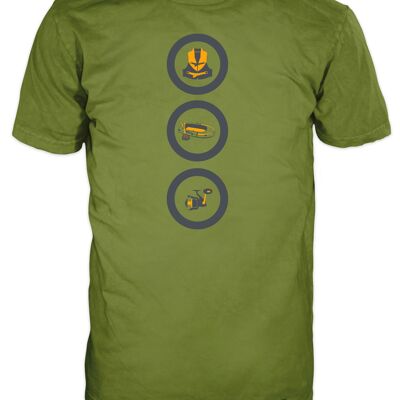 Camiseta de pesca 14Ender® verde oliva