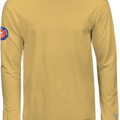 camiseta manga larga 14ender logo angeled amarillo